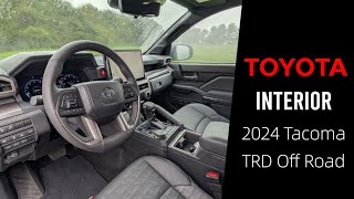 2024 Toyota Tacoma TRD Off Road Interior  Detailed Walkthrough [upl. by Nisen]