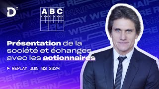 ABC Arbitrage  Présentation de la société et échanges avec les actionnaires [upl. by Stacia]