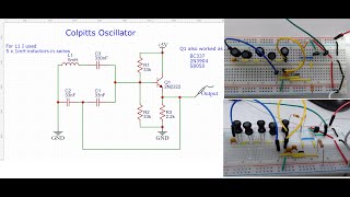 Colpitts Oscillator circuit [upl. by Nylteak]