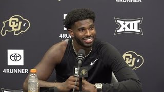 Colorado QB Shedeur Sanders PRESS CONFERENCE After 3128 LOSS to Kansas State [upl. by Neellok]