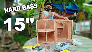 The Making Soundbox Woofer 15 quotquot Trending Subwoofer box in Philippines  The Strong Bass MCV BOX [upl. by Alper]