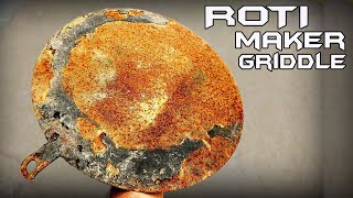 RESTORATION Rusted Griddle Pan [upl. by Bork]