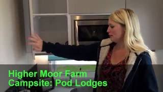 Higher Moor Farm Campsite Pod Lodge Tour [upl. by Esiralc]