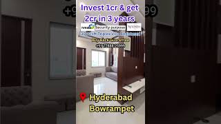 Triplex Villa Invest 1cr amp get 2cr in 3 years  3000 sft villa for sale in Hyderabad [upl. by Hurd]