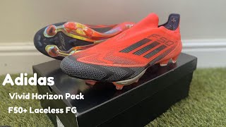 Adidas F50 laceless FG Football Boots  Vivid Horizon Pack [upl. by Aehr]