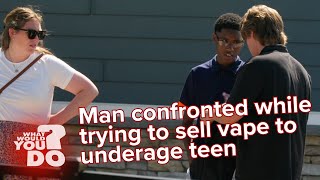 Man confronted while trying to sell vape to underage teen [upl. by Sirenay]