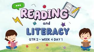 READING AND LITERACY 1 2ND QUATER WEEK 4 DAY 1 [upl. by Esinyl442]