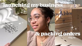 LAUNCHING my ONLINE BUSINESS amp packing orders 🪴 small business diaries vlog 02 [upl. by Tigram]