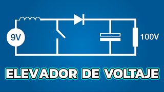 Convertidor Elevador de Voltaje BOOST  De 9 V a 100 V [upl. by Leiba]