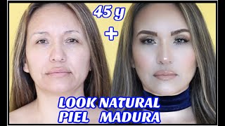 MAQUILLAJE quotNATURALquot TRANSFORMA TU ROSTRO PIEL MADURAPASO A PASO [upl. by Notyal]