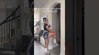 Getting ready for the gym be like gymlover gymgirl grwm funny humor thickness viralvideos [upl. by Irual]