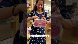 Pink radio bag ytviral shortviral shortfeedminibags usashopping explore barbie cute clutch [upl. by Anwahsal]