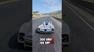 Pagani Utopia crash test beamngdrive beamng shorts [upl. by Dreda]