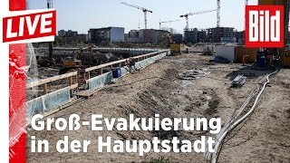 Bombenentschätfung Großräumung von Hauptbahnhof Charité und Ministerien [upl. by Emina]