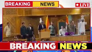 Chief Minister Omar Abdullah takes oath as member of Jammu and Kashmir Assembly in Kashmiri [upl. by Alleuqcaj]