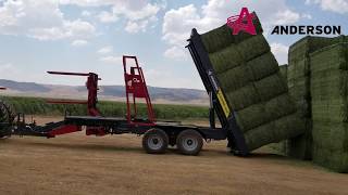 STACKPRO 5400  FULLY AUTOMATIC SELFLOADING BIG SQUARE BALE STACKER NEPHI UTAH [upl. by Nadaba]