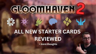 Gloomhaven Second Edition card review  All starters with timestamps [upl. by Queston426]