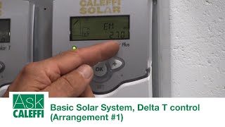 Basic Solar System Delta T control Arrangement 1 [upl. by Airehc339]