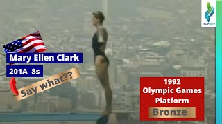 1992 Mary Ellen Clark USA Diving  201A  8s  Platform Diving Competition  Olympic Games [upl. by Humbert]