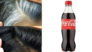 Des cheveux blancs aux cheveux noirs naturellement en seulement 4 minutes avec Coca Cola 100naturel [upl. by Daphie]