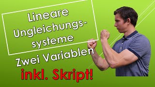 Lineares Ungleichungssystem in zwei Variablen graphisch lösen  Theorie amp Beispiele mit SKRIPT [upl. by Wayne]