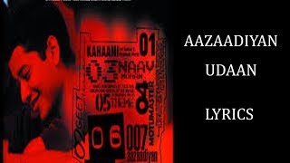 Aazaadiyan – Udaan Lyrics HINDI  ROM  ENG  Amit Trivedi [upl. by Hershell]