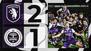 K BEERSCHOT VA 21 LOMMEL SK  BEERSCHOT WINS AGAINST THE LEADER WITH GOALS OF SANUSI AND NZITA [upl. by Groos]