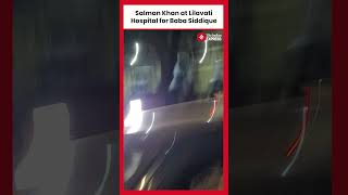 Baba Siddique Murder Actor Salman Khan at Lilavati Hospital for Baba Siddique [upl. by Aztinaj]