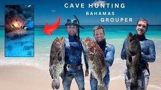 Cave Hunting Grouper  Abacos Bahamas [upl. by Cosette543]