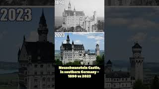 Neuschwanstein Castle in southern Germany  1890 vs 2023 [upl. by Cherise]