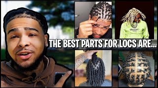 DIFFERENT PARTING STYLES FOR LOCS ‼️THE BEST PARTING STYLE TO START YOU LOCS WITH 👀🔥 [upl. by Kensell]