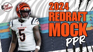 2024 Fantasy Football Mock Draft  PPR Scoring [upl. by Gem]