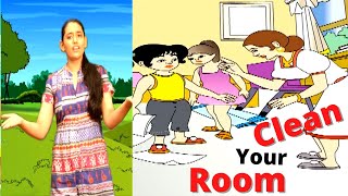 Clean Your Room  Poems  Nursery Rhymes  Kids Rhymes  Kidstart Tv [upl. by Alsworth]