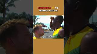 Usain Bolt ⚡ Vs normal people shortvideo shortfeed shorts usainbolt motivation running [upl. by Seftton]