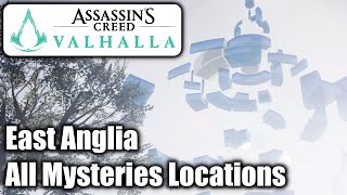 Assassins Creed Valhalla  All Mysteries Locations  East Anglia England [upl. by Lhary49]