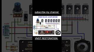 T 13003 Transistor Amplifire PCB board connection 4om 30watt working mono audio pcb board connection [upl. by Adnavoj]