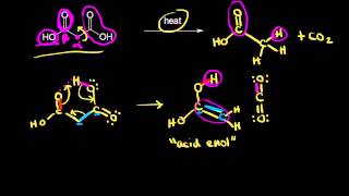 Decarboxylation  Carboxylic acids and derivatives  Organic chemistry  Khan Academy [upl. by Custer35]