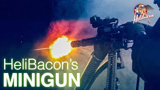 Experience the M134 Minigun at HeliBacon in Texas [upl. by Garate]