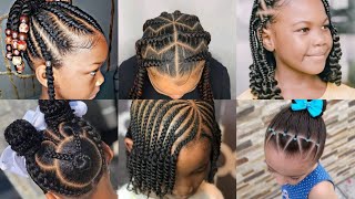 Tresses enfants  coiffure cheveux afro  nattes  Kids Braid hairstyle  Mode Korité 2021 [upl. by Anilegna]