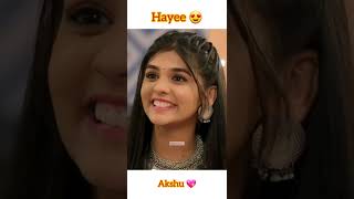 Hayee Akshu 😍💖 whatsappstatus yshorts yrkkh shortvideo [upl. by Polak]