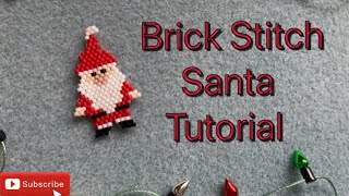 Brick Stitch Santa Tutorial [upl. by Greenwell]