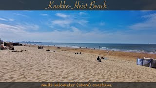 Belgiums Famous Seaside  KnokkeHeist Beach [upl. by Verlie319]