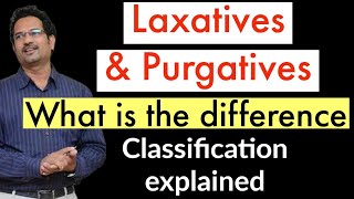 Laxatives amp Purgatives  What is the difference Classification of Purgatives [upl. by Pris543]