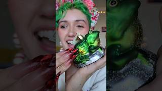 ASMR Glass Ornament Unboxing 🐸👑 asmr asmrtapping ornaments [upl. by Lemay]