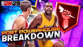 Post Powerhouse Badge Breakdown What tier do you need this badge on your Center Build in NBA 2K25 [upl. by Charisse]