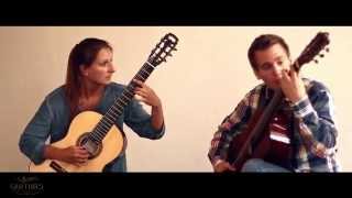 Cato Guitar Duo plays Jongo by Paulo Bellinati [upl. by Suedama802]