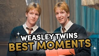 The Weasley Twinss Most Iconic Moments [upl. by Natsreik460]