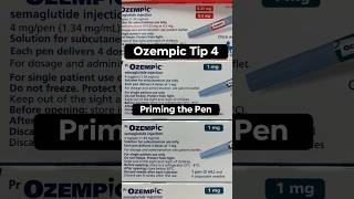 Ozempic Tip 4 Priming the Pen ozempic pharmacist healthandwellness tipsandtricks [upl. by Aicemed]