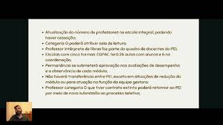 Mudanças no Programa Ensino Integral PEIResolução SEDUC 712023 publicada 08122023 [upl. by Nahtannhoj]