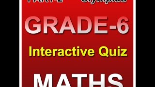 Math Olympiad Grade 6 Interactive Quiz [upl. by Atirahs]